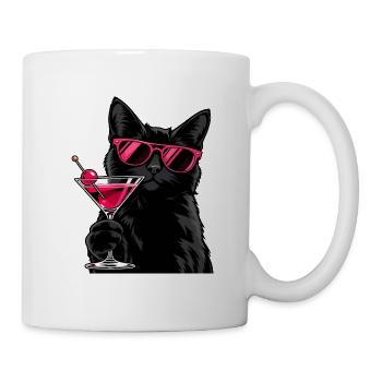 Cocktail Cat With Attitude - Tasse - Weiß - Rechts