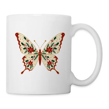Christmas Botanical Butterfly - Tasse - Weiß - Rechts