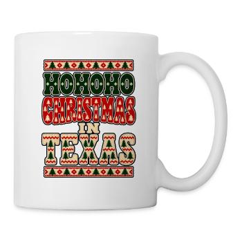 HoHoHo Texas Weihnachten - Tasse - Weiß - Rechts
