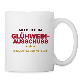 Mitglied im Glühwein-Ausschuss - Tasse - Weiß - Rechts