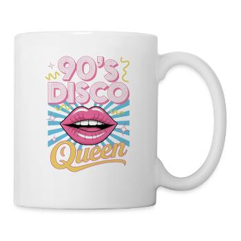 90er Jahre Disco Queen Retro Dance Party Nostalgie - Tasse - Weiß - Rechts