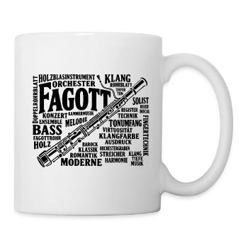 Fagott Orchester Klang Und Moderne Musik - Tasse - Weiß - Rechts