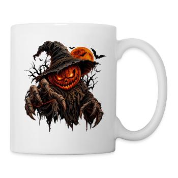 Grusel-Kürbisgeist im Finsterwald - Tasse - Weiß - Rechts