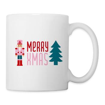 Merry Xmas Nussknacker - Tasse - Weiß - Rechts
