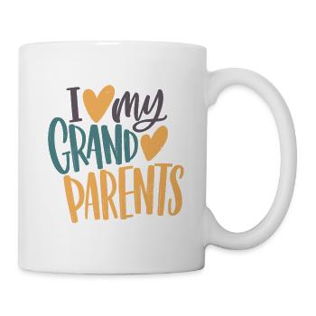 Ich liebe meine Großeltern - Tasse - Weiß - Rechts