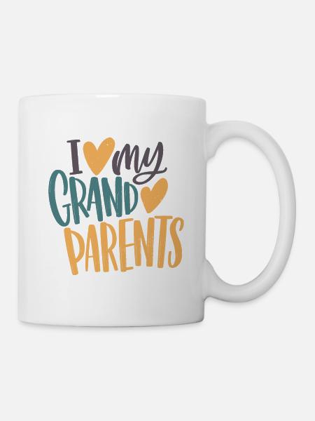 Ich liebe meine Großeltern - Tasse - Weiß