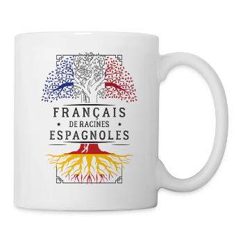 French Spanish Roots T-Shirt Geschenk H... - Tasse - Weiß - Rechts