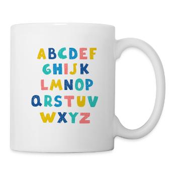 Lebendiges Alphabet - Tasse - Weiß - Rechts