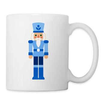 Nussknacker blau Weihnachten - Tasse - Weiß - Rechts
