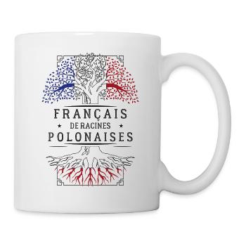 French Polish Roots T-Shirt Geschenk H... - Tasse - Weiß - Rechts