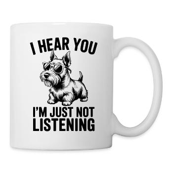 Scottish Terrier Spruch Scottish Terrier Geschenk  - Tasse - Weiß - Rechts