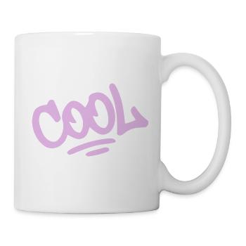 COOL Graffiti Pastellrosa - Tasse - Weiß - Rechts