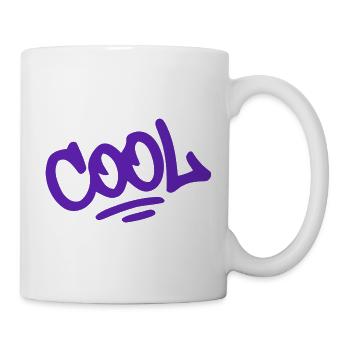 Coole Grafiti Purple Urban Lettering - Tasse - Weiß - Rechts