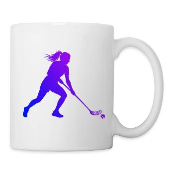 Geschenkidee für eine Ballsportlerin mit Salibandy - Tasse - Weiß - Rechts