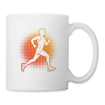 Geschenkidee für einen Running mit Marathonlaufen - Tasse - Weiß - Rechts