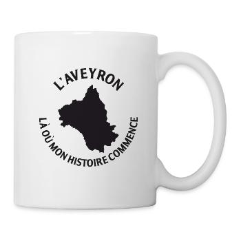 L Aveyron, wo meine Geschichte beginnt, T-Shirt c... - Tasse - Weiß - Rechts