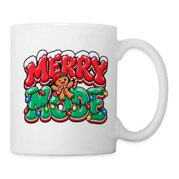 Merry Mode Weihnachtslichter - Tasse - Weiß - Rechts