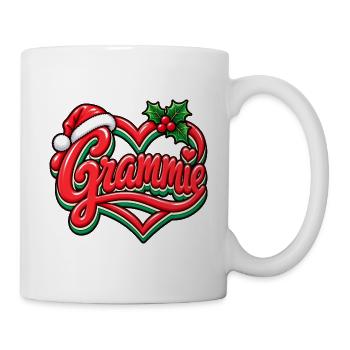 Grammie Herzweihnacht Logo - Tasse - Weiß - Rechts