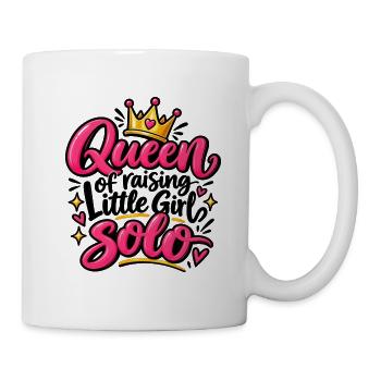 Queen Solo Pink Krone Design - Tasse - Weiß - Rechts