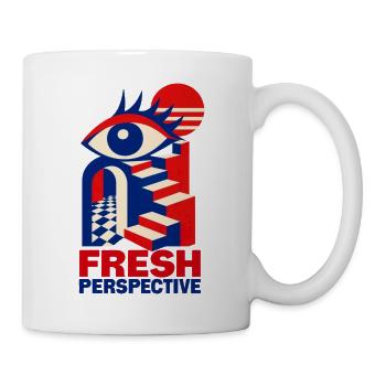 Frische Perspektive Augenstufen - Tasse - Weiß - Rechts