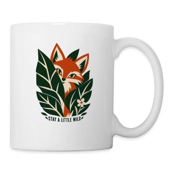 Waldfuchs im Laub - Tasse - Weiß - Rechts