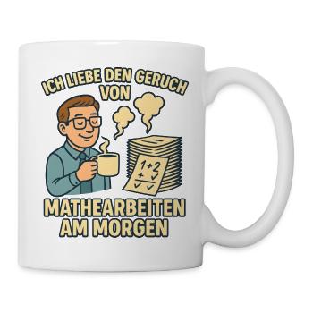 Matheduft am Morgen - Tasse - Weiß - Rechts