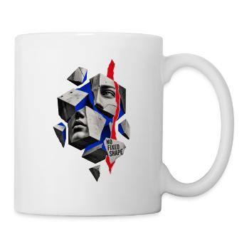 Kubische Collage: Keine feste Form - Tasse - Weiß - Rechts