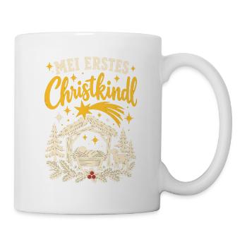 Mei erstes Christkindl Baby bairisch - Tasse - Weiß - Rechts
