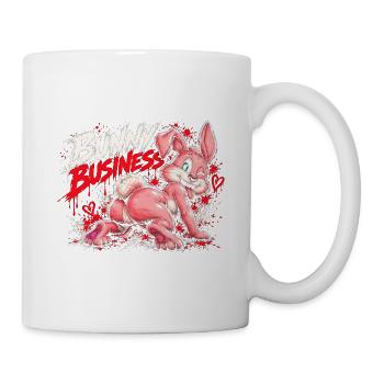 Bunny Business Hase - Tasse - Weiß - Rechts