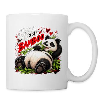 Eat Sleep Bamboo Panda - Tasse - Weiß - Rechts
