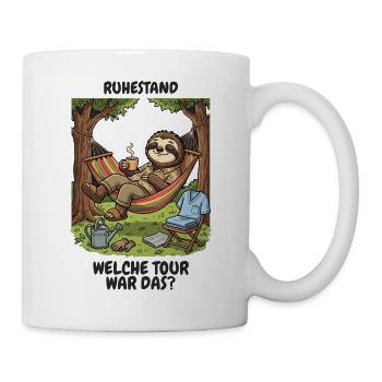 Rente Altenpflege – Welche Tour war das? - Tasse - Weiß - Rechts