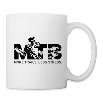 MTB Leidenschaft – Mountainbike & Outdoor offroad - Tasse - Weiß - Rechts
