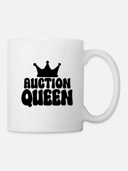 Auction Queen - Tasse - Weiß
