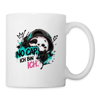 Panda Graffiti: No Cap Ich BinIch - Tasse - Weiß - Rechts