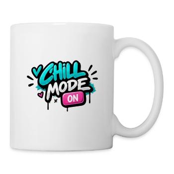 Chillmodus Neon Graffiti - Tasse - Weiß - Rechts