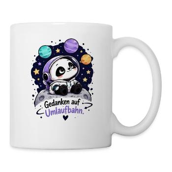 Panda Astronaut auf Umlaufbahn - Tasse - Weiß - Rechts