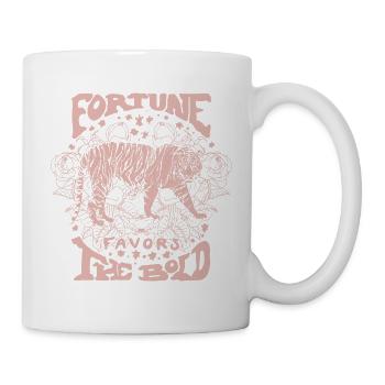 DAS GLÜCK IST MIT DEN KÜHNEN - Tasse - Weiß - Rechts