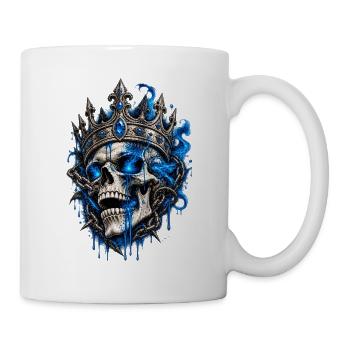 Königstotenkopf mit Blaufeuer - Tasse - Weiß - Rechts