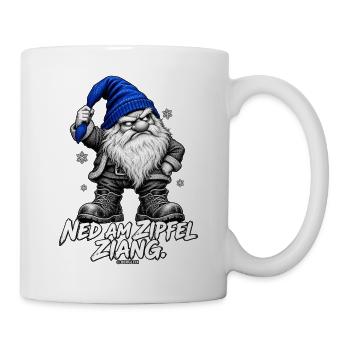 Weihnachtsgnom Zipfelmütze - Tasse - Weiß - Rechts