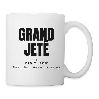 Großer Wurf | Ballettvokabular - Tasse - Weiß - Rechts