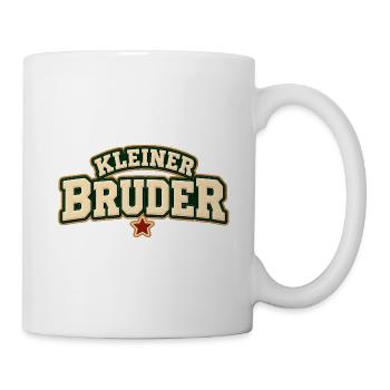 Kleiner Bruder Geschwistershirt - Tasse - Weiß - Rechts