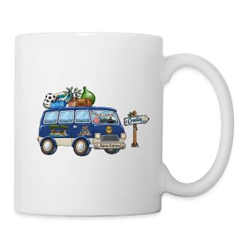 Kroatien Camper Wohnmobil - Tasse - Weiß - Rechts