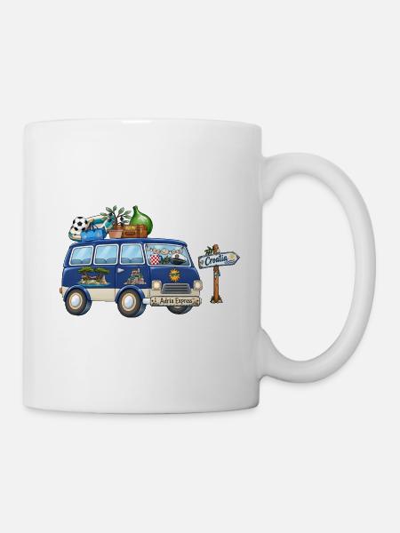 Kroatien Camper Wohnmobil - Tasse - Weiß