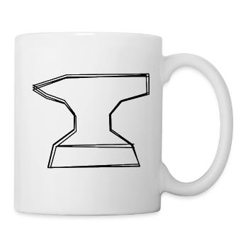 Amboss handgezeichnet - Tasse - Weiß - Rechts
