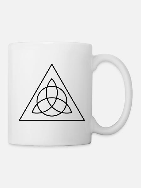 Symbol des heiligen Geometrie-Dreiecks - Tasse - Weiß