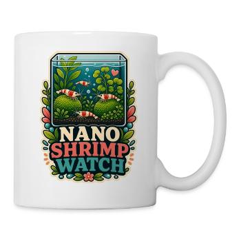 NANO SHRIMP WATCH Pflanzen - Tasse - Weiß - Rechts