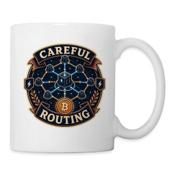 CAREFUL ROUTING - Tasse - Weiß - Rechts