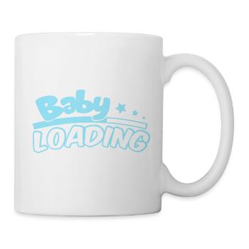 Baby Loading Logo in Sky Blue - Tasse - Weiß - Rechts