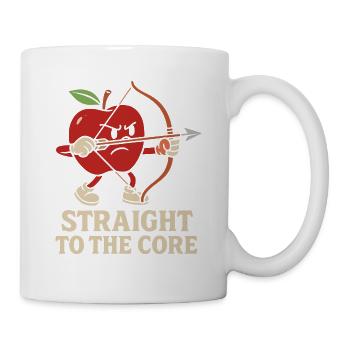 Straight to the core - Tasse - Weiß - Rechts