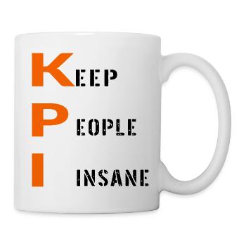 BÜRO-KPI-MITARBEITER - Tasse - Weiß - Rechts